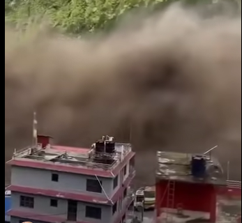 Heavy Flooding From Tibet Prompts High Alert Along Trishuli Corridor